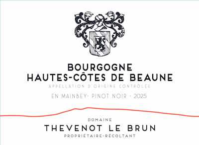 Bourgogne Hautes Côtes de Beaune rouge 2025
