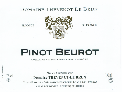 Ctx Bourguignons blanc "Pinot Beurot" 2020
