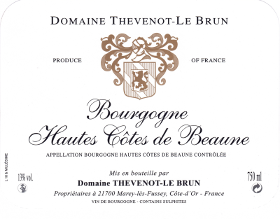 Bourgogne Hautes Côtes de Beaune blanc 2018