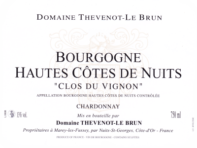 HC de Nuits blanc "Clos du Vignon" 2023